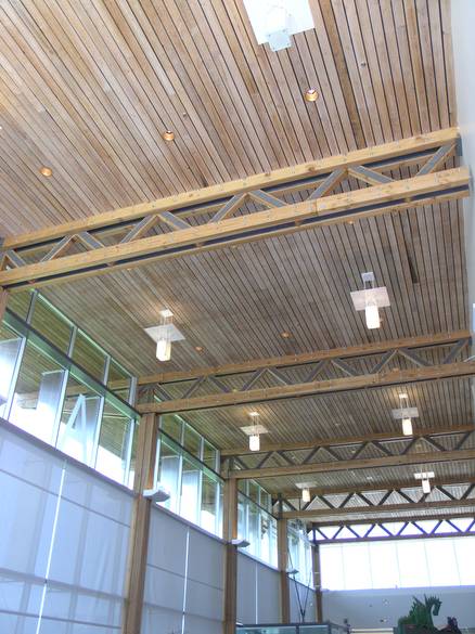 TWII Circle-Sawn Lumber Ceiling